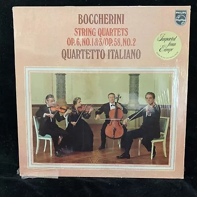 BOCCHERINI String Quartets - QUARTETTO ITALIANO - PHILIPS ST LP IN SHRINK • $15