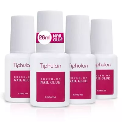 TIPHULAN 4 Bottles Super Strong Nail Glue For Press On Nails Acrylic Nails New • $13.37