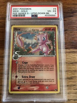 $200 • Buy Pokemon Card PSA 4 Pop Series 5 Delta Species Mew 3/17 Holofoil Holo Bleed Error