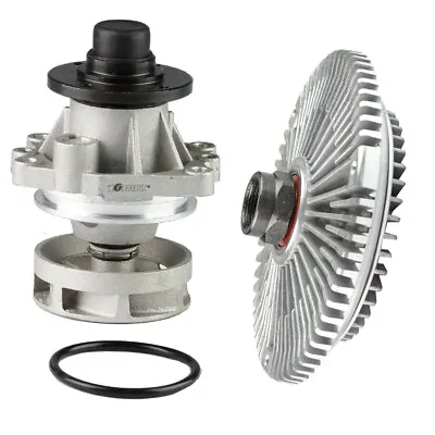 Engine Cooling Fan Clutch + Water Pump For BMW E36 E46 E39 E34 E53 11527505302 • $77.99