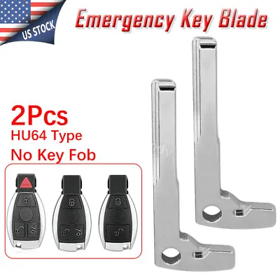 2X Key Fob Emergency Insert Blade For Mercedes Benz W220 R230 R171 W203 YZ-3312 • $9.48