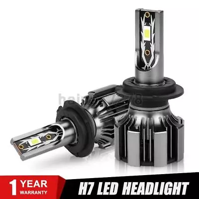 H7 LED Headlight Bulb 120W 25000LM Conversion Kit High Low Beam Lamp 6000K White • $14.98