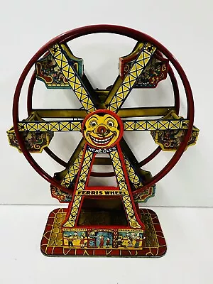 VINTAGE TIN MECHANICAL FERRIS WHEEL TOY No. 172 (J. Chein & Co) • $19.99