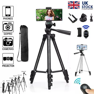 Pro Tripod Stand Mount For Digital Camera Camcorder DSLR SLR IPhone Phone Holder • £7.98