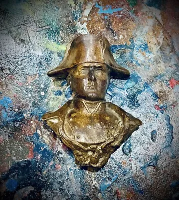 Stoneware Bronze Napoleon Statue Wall Bust Icon • £110