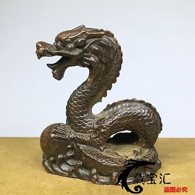 Exquisite Collection Rare Chinese Bronze Dragon Statue Figure Table Decoration • $19.99