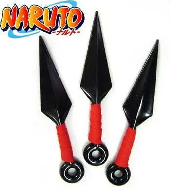Anime Naruto Set Of 3pcs Ninja Weapons Kunai Cosplay Prop Costume Accessory Toy • £5.99
