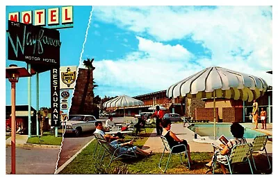 Wausau Wisconsin Wayfarer Motel & Restaurant 60s Cars & Outdoor Furniture  - A45 • $11.88