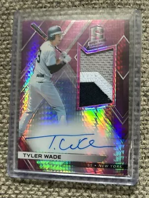 2018 Chronicles Spectra Jersey Neon Pink Prizm /49 Tyler Wade Rookie Auto RC • $7.99