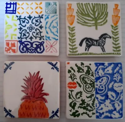 £20 • Buy Anthropologie Azulejo Ceramic Coasters X 4