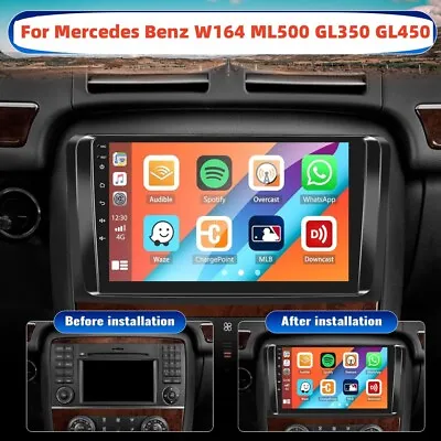 9  Android 13 Car Radio GPS Stereo For Mercedes Benz ML-W164 ML350 GL-X164 GL500 • $149