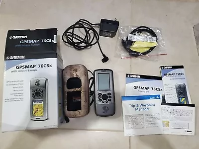 Garmin GPSMAP 76CSx Handheld GPS Unit Kit Tested Working With Extra Case • $99