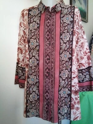 £34.97 • Buy ELENA MIRO Beautiful Floral Fine Voile Shirt.Size 20.AS New.Unworn