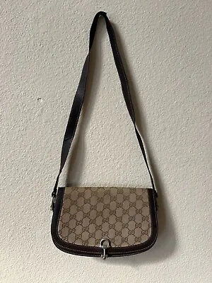 Vintage Gucci Shoulder Bag Monogram Canvas • $99