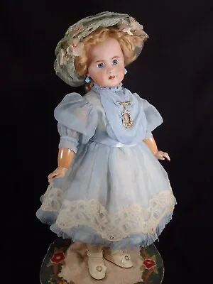 Gorgeous Antique 25” DEP JUMEAU Size 11 Marked Large Doll • $1400