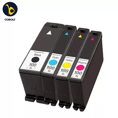 4 INK CARTRIDGE LM100 Fits For Lexmark S815 S605 S505 205 S305 S402 705 S602 • £8.49