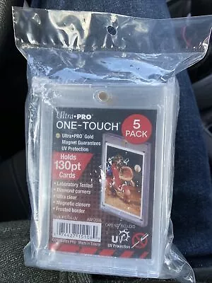 NEW Ultra PRO ONE-TOUCH 130pt Magnetic Trading Card Holder - Pack Of 5 • $20.99