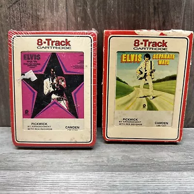 2 Elvis Presley 8 Track Cartridges Untested Pickwick Seperate Ways Movie Hits • $14.95