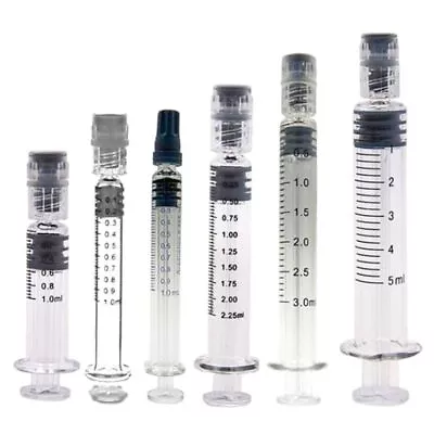 Dispensing Liquid Dispenser Glass For Refill Cosmetic Oil Luer Lock Syringe • $12.93