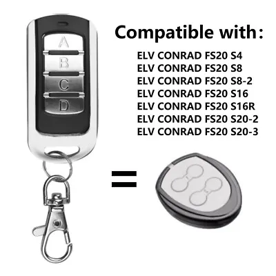 Universal Garagentor Handsender Conrad ELV FS20 S4 S8 S8-2 S16 FS20 S16R • $13.15