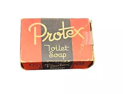 Vintage Protex Toilet Soap Bar + Original Box Unused USA Iowa Soap Company Red • $18.99