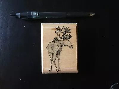 Moose Butt Antlers Rubber Stamp • $5