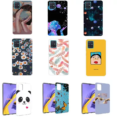 For Samsung J4 J6 A8 Plus Transparent Painted Pattern Back Case Phone Case Cover • $10.55