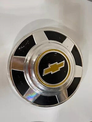 Vintage 1973-1987 Chevy 1/2 Ton Truck Dog Dish Hubcaps Gold Bow Tie 10.5” • $27.95