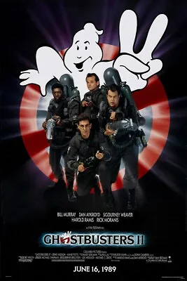 Ghostbusters II (1989) Movie Poster 36x24  Comedy Film Art Silk Print • $15.69