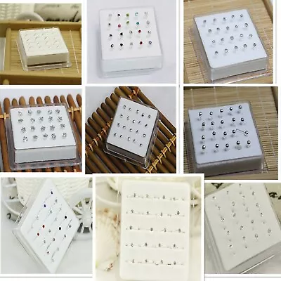 20PCS A Box Fashion Jewelry Silver Body Piercing Jewellery Nose Nail Ring • $3.99