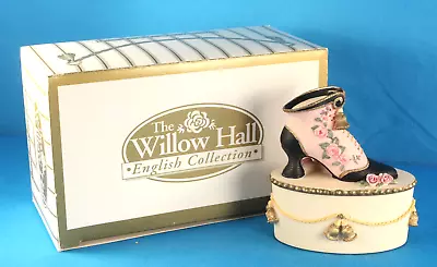 Willow Hall Shoe Trinket Box - Victorian Shoes Collection -  Prudence  No. 7804 • $4.99