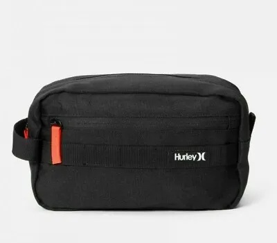 NWT HURLEY TRAVEL BAG Toiletry Pouch BLACK Gym Weekends Roadtrips MENS • $19.91