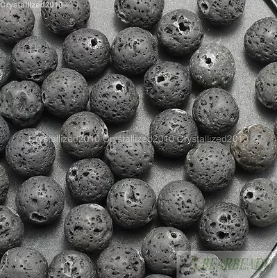 Wholesale Natural Gemstone Round Ball Spacer Loose Beads 4mm 6mm 8mm 10mm 12mm • £4.52