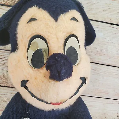 VTG Very Old 21  Mickey Mouse Plush Stuffed Toy Early Disney Creppy Mickey Doll • $11.04