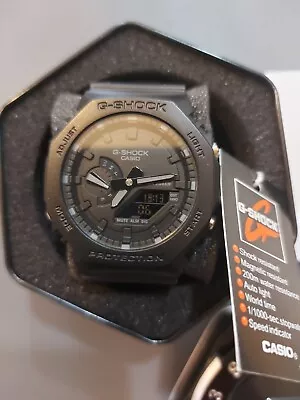 Casio G-Shock 45mm Black Resin Case With Black Resin Strap Men's Wristwatch • £60