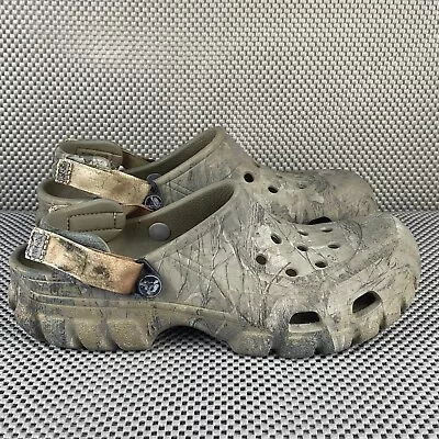 CROCS Offroad Sport Realtree Clogs Mens 12 Womens 11  Camouflage Adjustable • $34.99