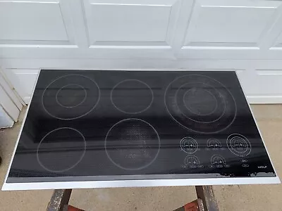$813.75 • Buy Wolf 36  Cooktop Black 5 Burner Electric Touch Control Panel CT36E/S - TESTED!