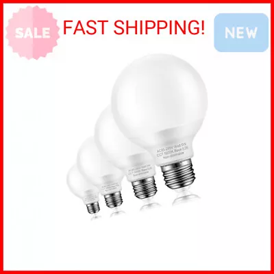 4 Pack Daylight G25 LED Globe Light Bulbs For Bathroom Vanity 60W Equivalent 5 • $18.95