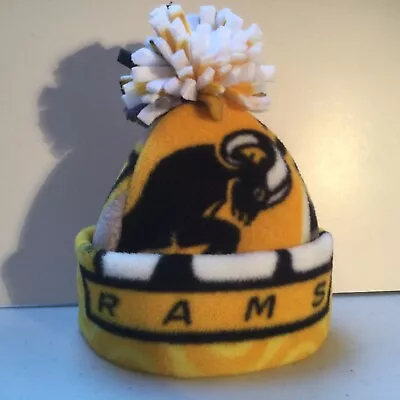 VCU Rams Virginia Commonwealth BABY HAT HANDCRAFTED Newborn BEANIE FLEECE NCAA  • $16