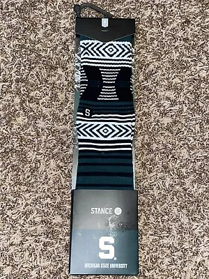 NWT STANCE NCAA “Michigan State Spartans” Men’s Soft Crew Socks Size: 6-8.5 $18 • $16.99