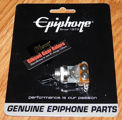 Epiphone Les Paul Switch Nickel Straight Toggle 3 Way Black Tip Guitar Parts NOS • $37.99