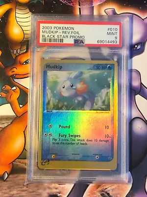 2003 Pokémon ~ Black Star Promo ~ Mudkip Reverse-Holo #10 ~ PSA 9 MINT • $42