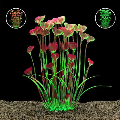 $8.79 • Buy Artificial Aquarium Plants Decoration Fish Tank Water Plant Grass Ornament US