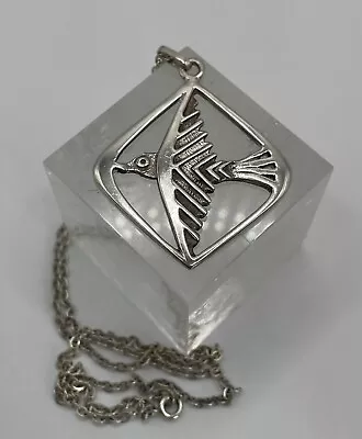 Ola Gorie Odin’s Bird Sterling Silver Pendant & 925 Necklace Orkney Designer • £90