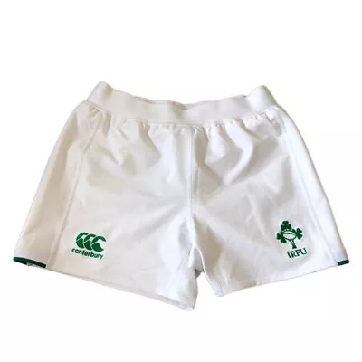 Womens CANTERBURY IRELAND RUGBY UNION SHORTS EIRE Gym Training Casual White S 10 • £20