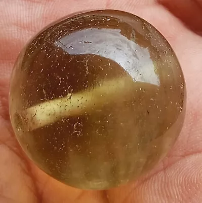 Libyan Desert Glass Round Bead-29mm Meteorite Tektite-asteroid Impact-139 Ct • $249