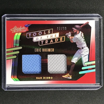 $19.99 • Buy 2021 Absolute ERIC HOSMER Tools Of The Trade 2 Swatch Dual Jersey Red 87/99