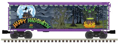 Atlas O Scale Premier 40' PS-1 Box Car Halloween Witch Graphics 2022 (Lighted) • $97.99