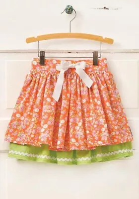 New Matilda Jane Girls VALENCIA Skirt Orange Floral  Hello Lovely  2 Y • $14.99