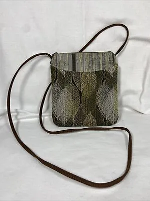 Maruca Cupcake Crossbody Bag Purse Green/Brown Handmade In Boulder CO • $22.95